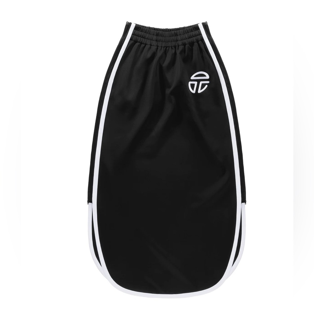 Telfar Track Long Skirt in Black, size S